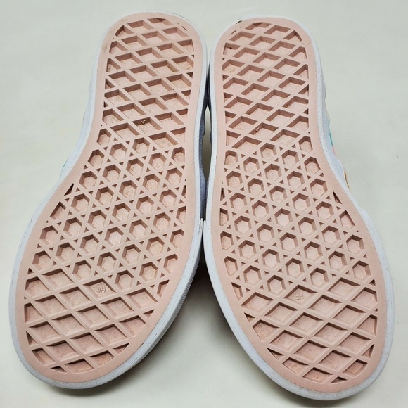 VANS "ASHER" Unicorn Pink Glitter Slip on Shoes US Missy 11 EU 27.5 Girls - Picture 11 of 11